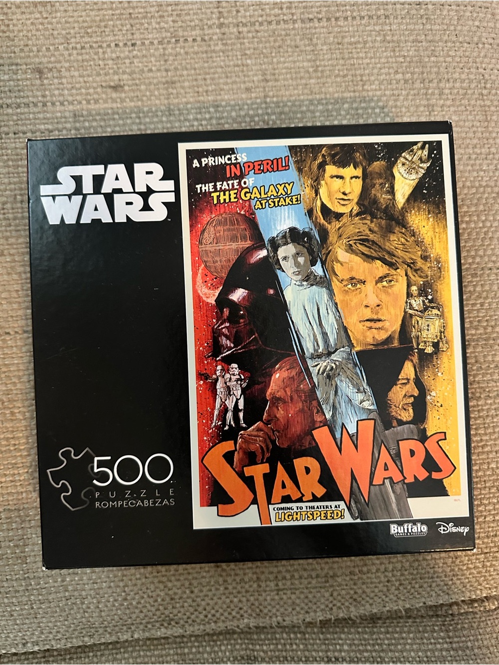 Star Wars 500 Piece Puzzle Buffalo Games Disney Complete EUC.